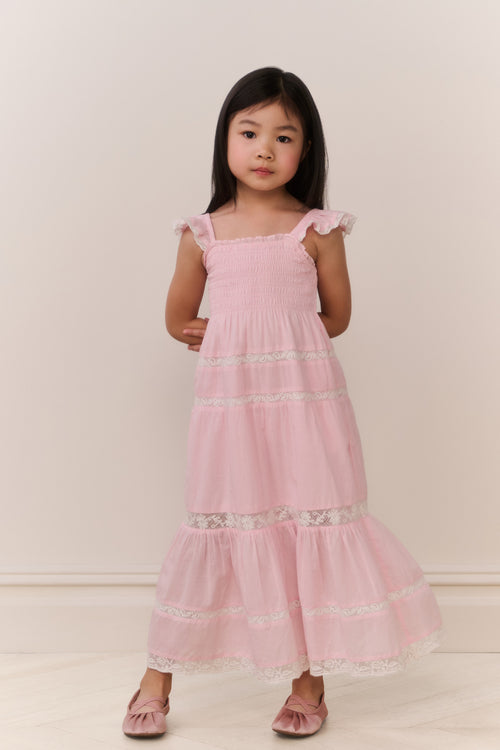 Little Girls Rhiannon Cotton Maxi Dress
