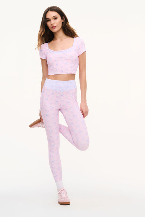 Lianelle Mixed Print Active Top