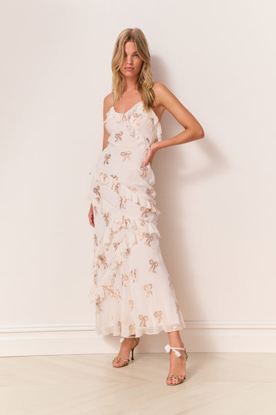 Secret Crush Rialto Maxi Dress Chantilly Shimmer / 14