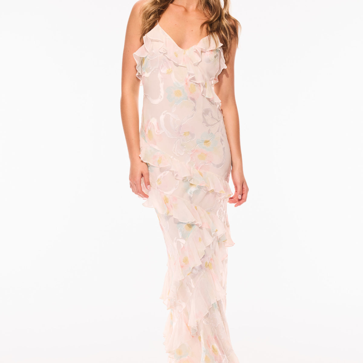 chinese dress ladies Saloni | Tabitha Dress in Tusk main image 0