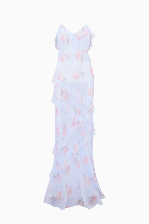 Rialto Floral Chiffon Maxi Dress