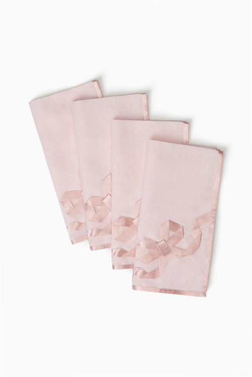 Ribbon Bow Napkin Set of 4
