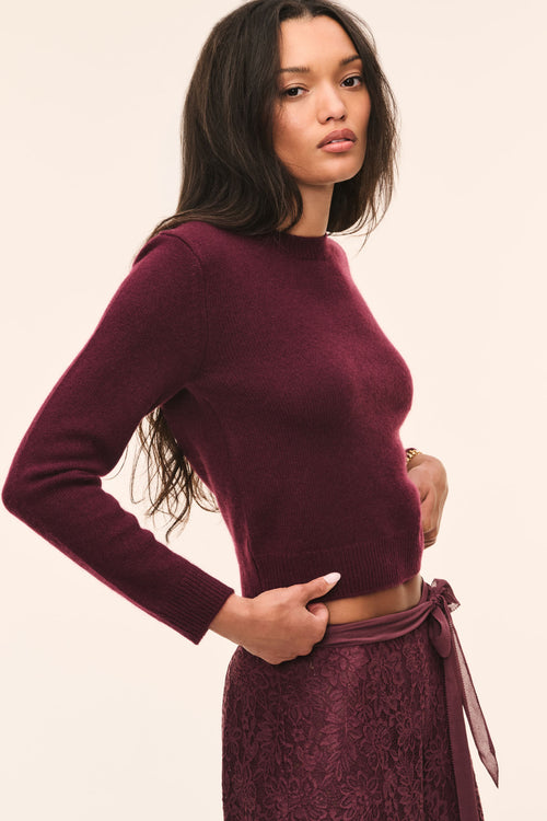 Maribelle Fitted Cashmere Pullover