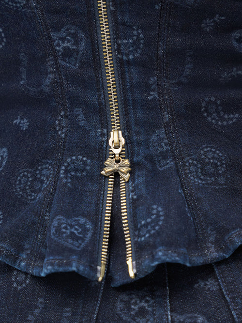 Wrangler x LoveShackFancy Denim Bustier