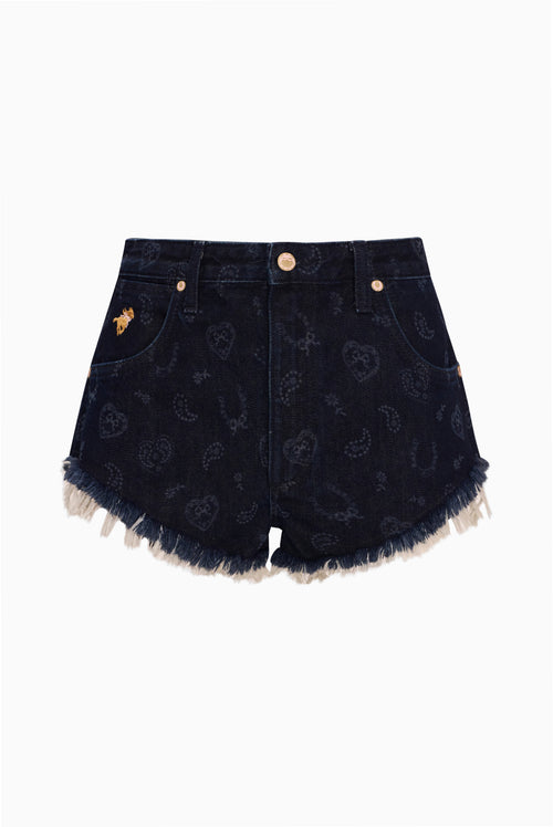 Wrangler x LoveShackFancy Laser Print Micro Short