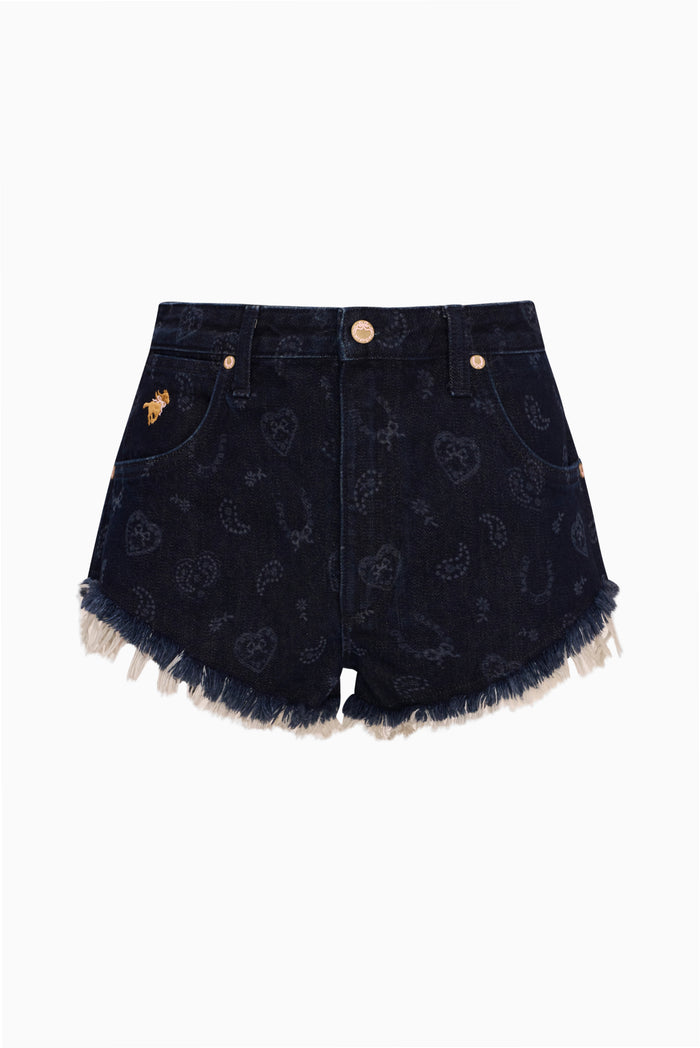Wrangler x LoveShackFancy Laser Print Micro Short