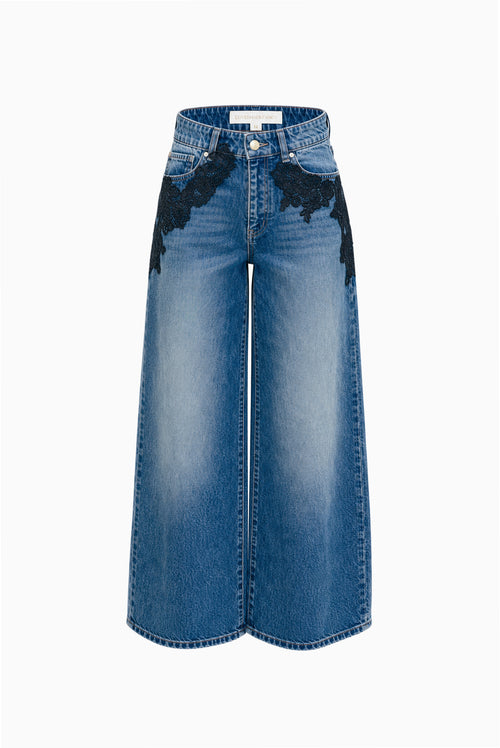 Tween Romelle Lace Appliqué Jeans