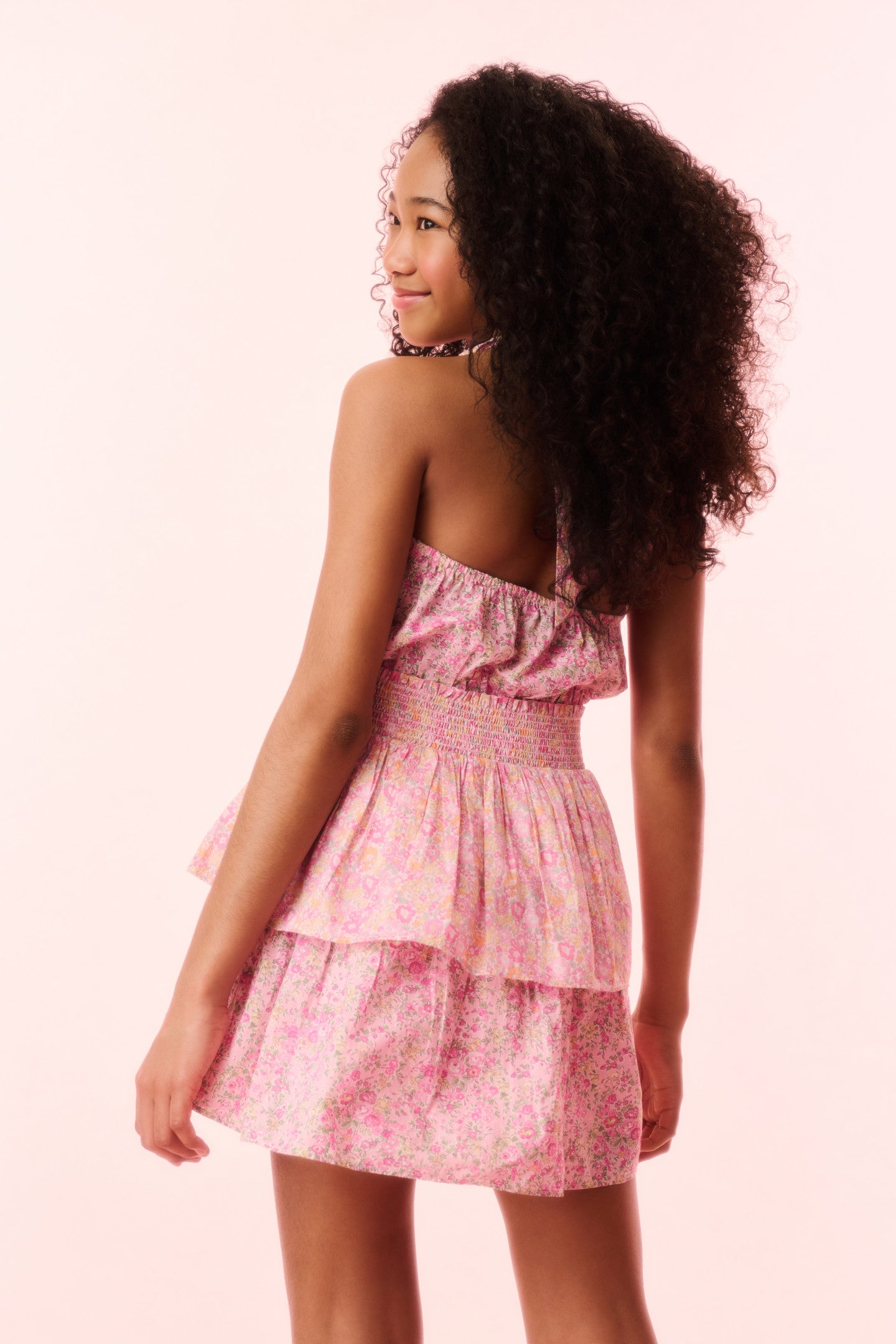 Girls Romille Tie-Dye Halter Dress