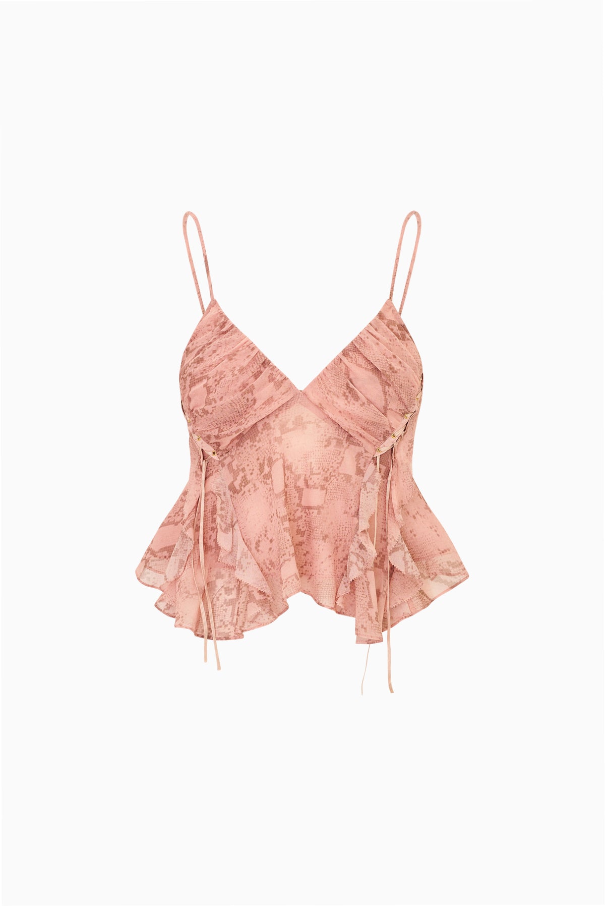 Rovelle Snakeskin Print Top