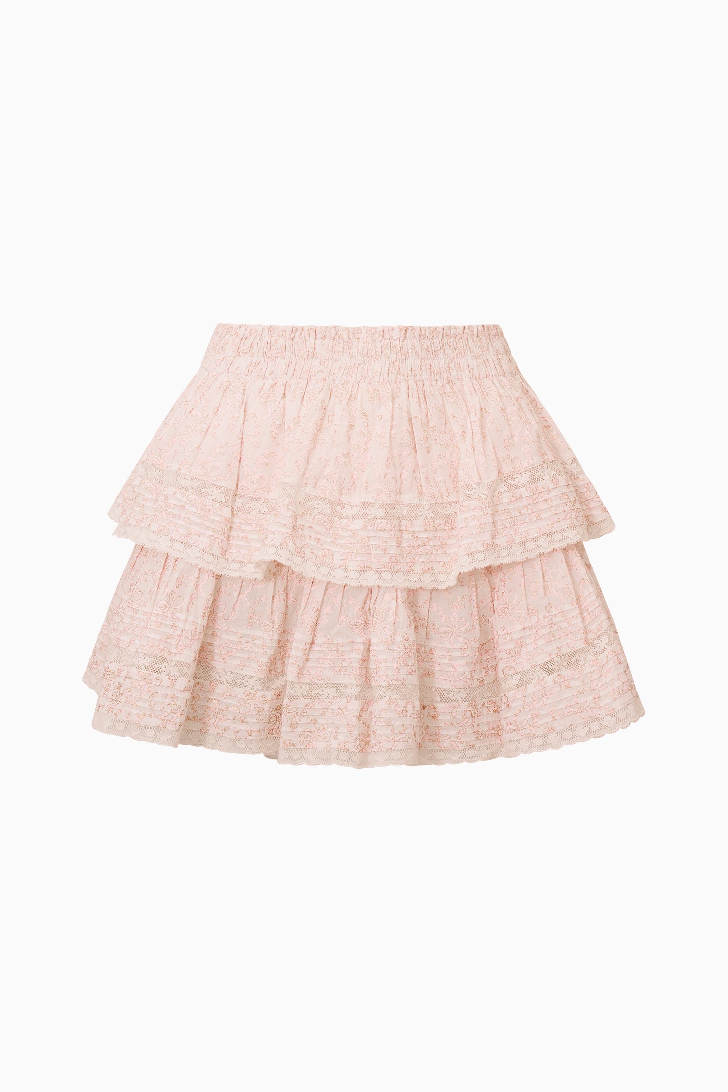 Tiered Ruffle Mini Skirt | LoveShackFancy