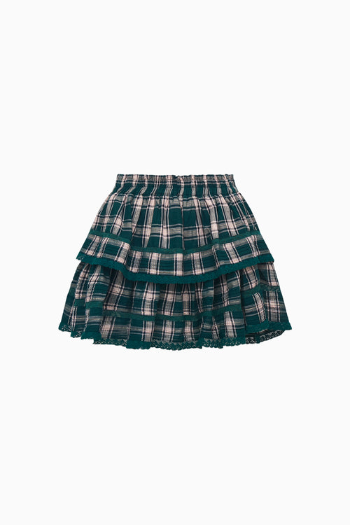 Ruffle Mini Tartan Skirt