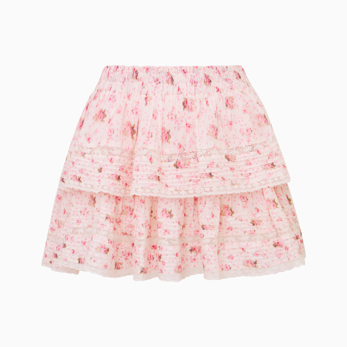 Ruffle Mini Garden Floral Skirt