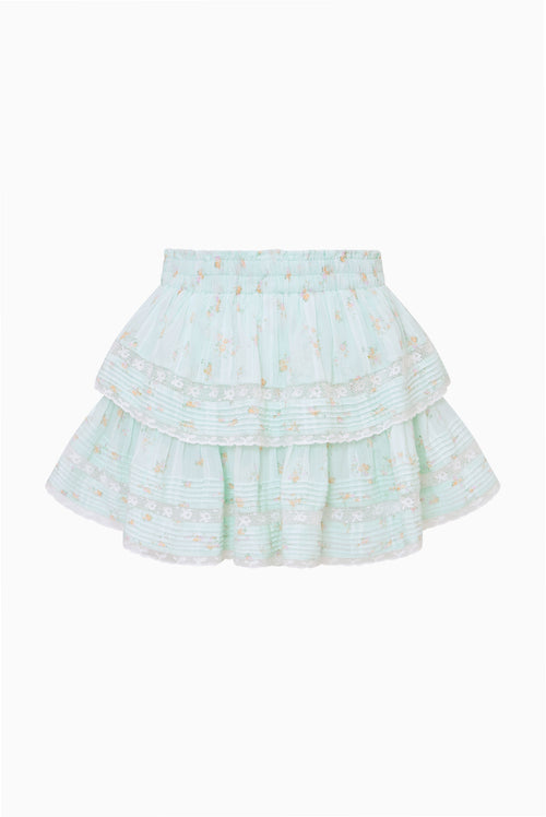 Ditsy Floral Ruffle Mini Skirt