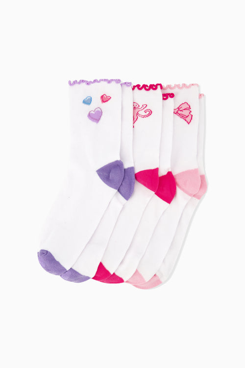 LoveShackFancy x Roller Rabbit Vintage Valentine Ruffle Sock Set