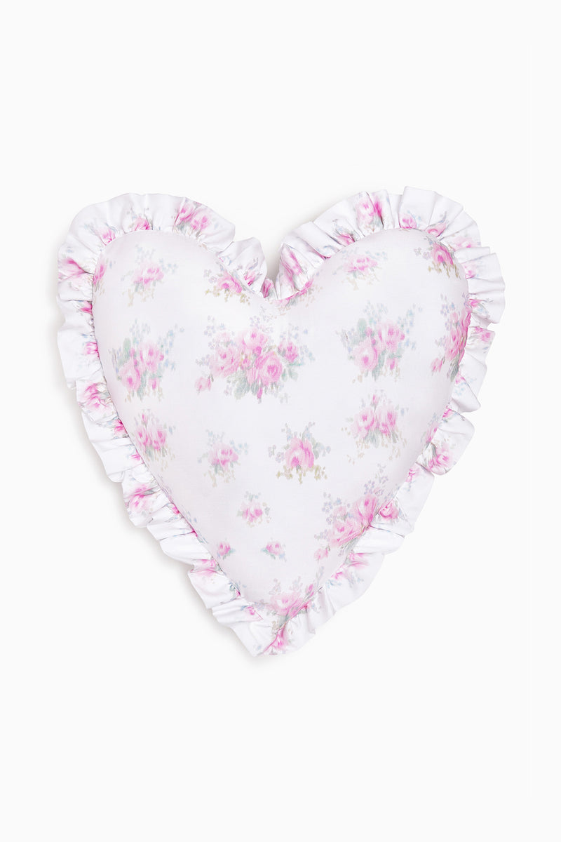 Boheme Ruffle Heart Pillow