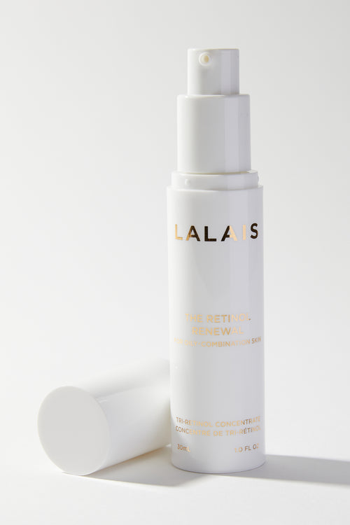 white retinol bottle