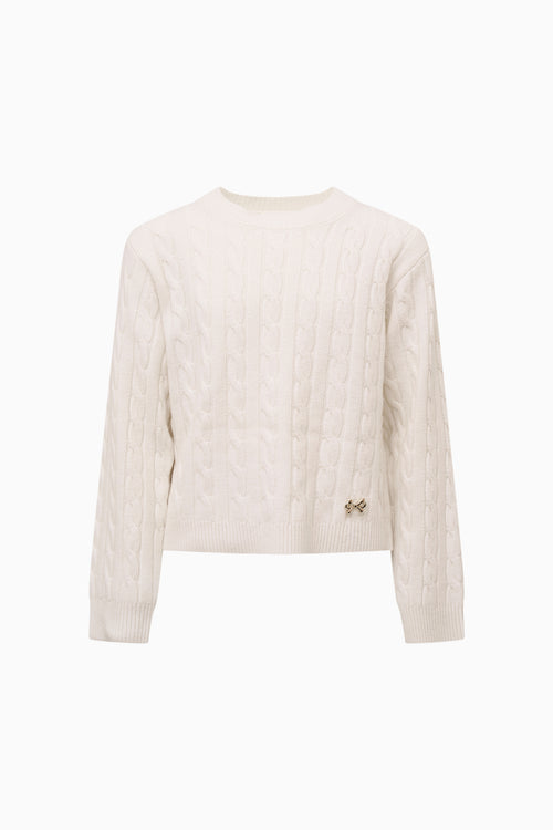 Tween Sallie Cable Knit Pullover