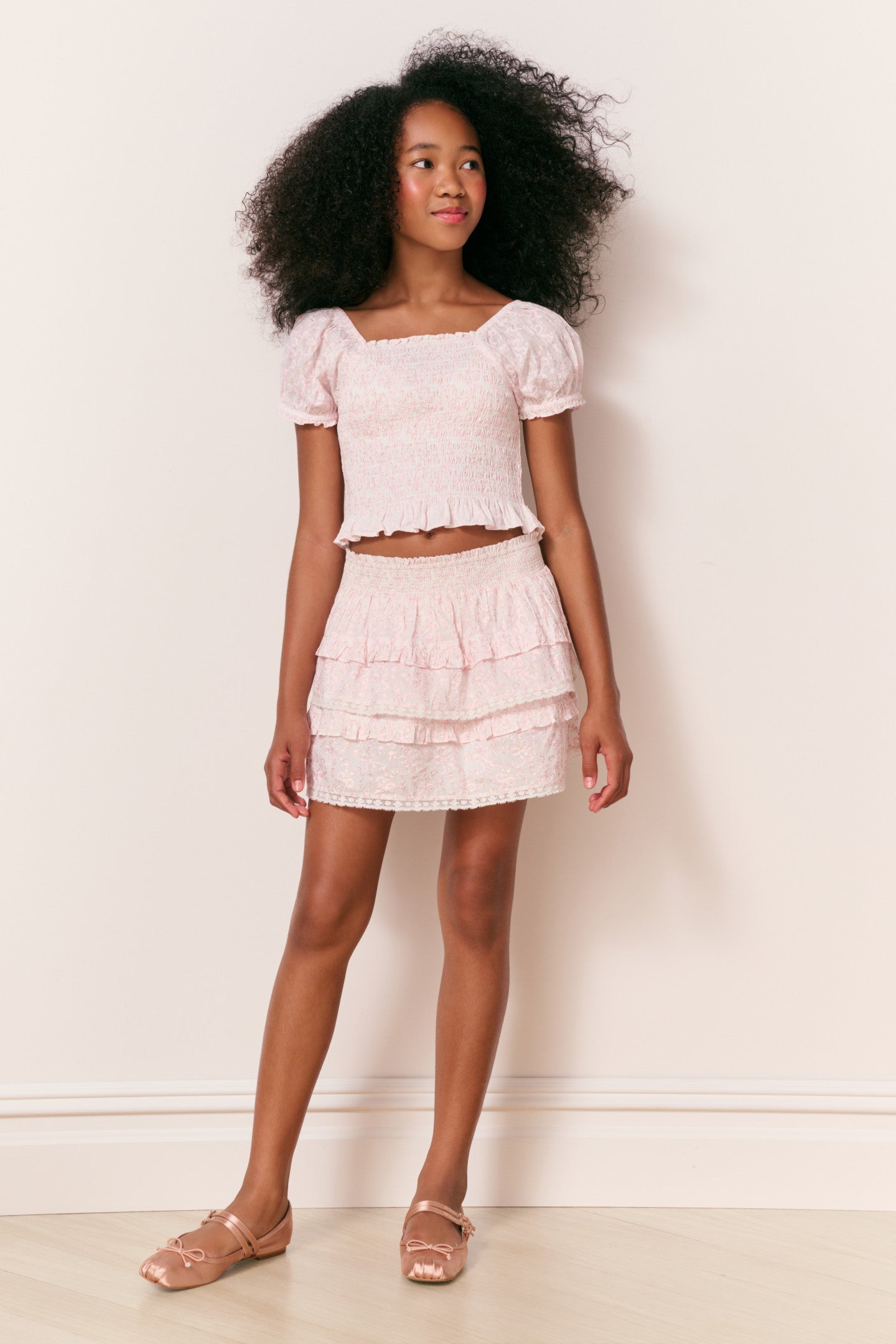 Tiered Ruffle Mini Skirt | LoveShackFancy