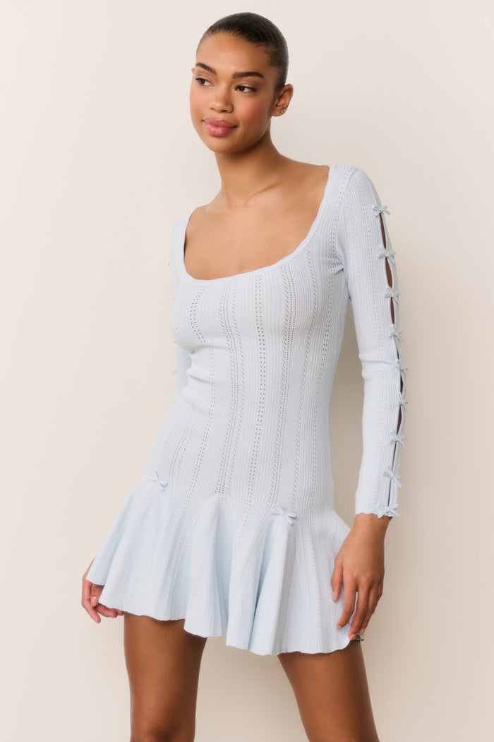 Seychelle Ribbed Pointelle Mini Dress
