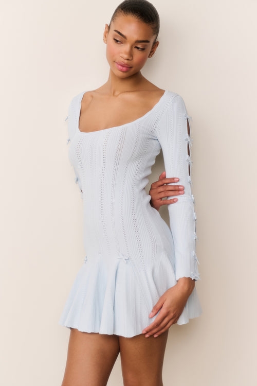 Seychelle Ribbed Pointelle Mini Dress