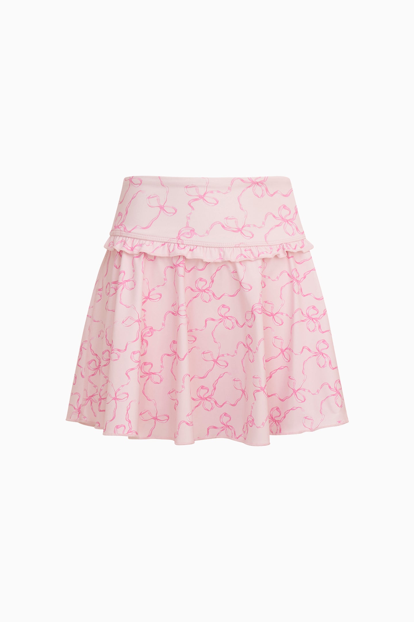 Girls Shanonly Bow Print Active Skort