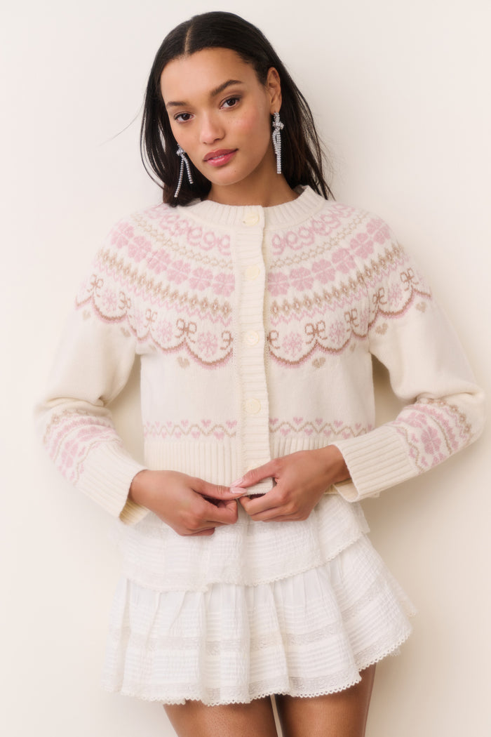 Tween Wrenna Fair Isle Cardigan