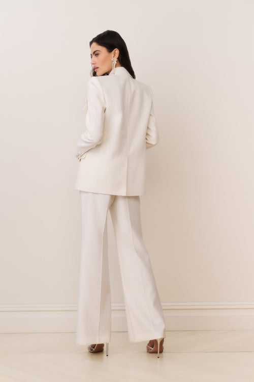 Enly Wool-Blend Wide Leg Pant