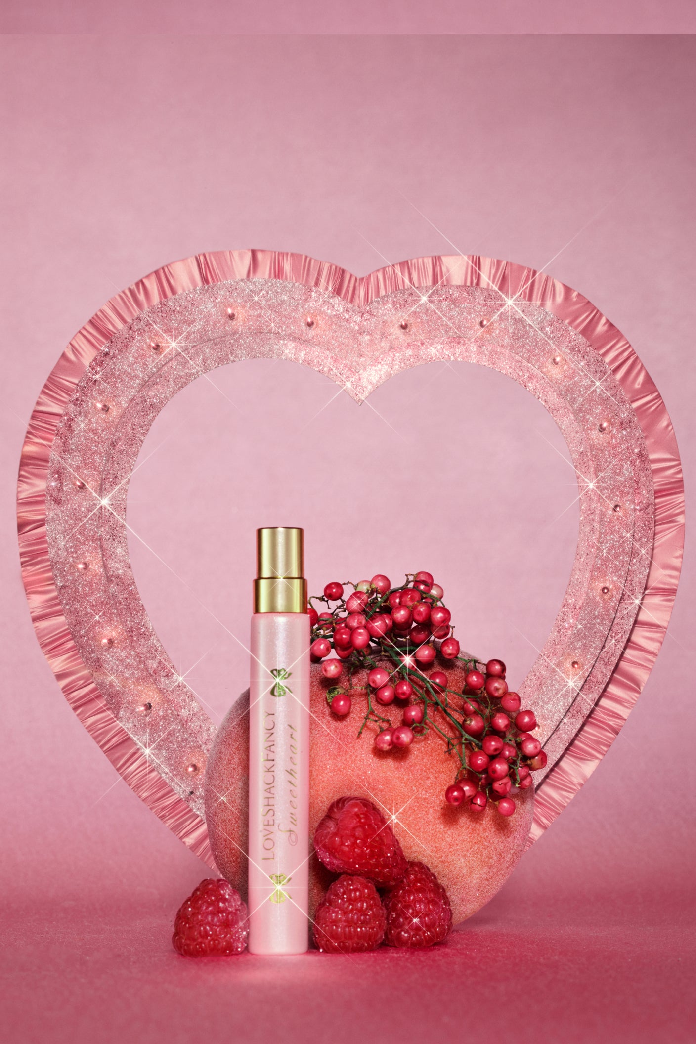 Sweetheart Eau de Parfum Travel Spray with Pink Raspberry and Peach Mu