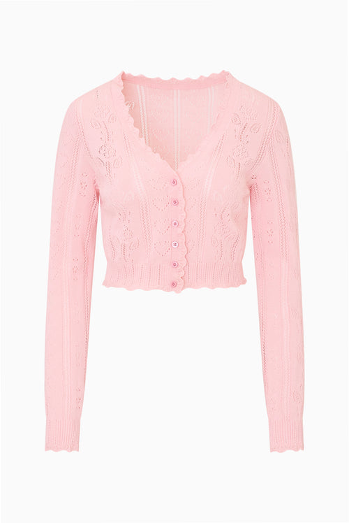Sibella Cotton Pointelle Cardigan