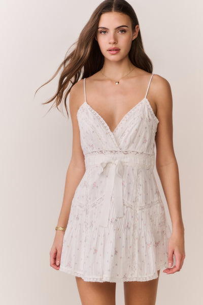 loveshackfancy ensley mini dress LoveShackFancy Sibelle Dress in Ivory