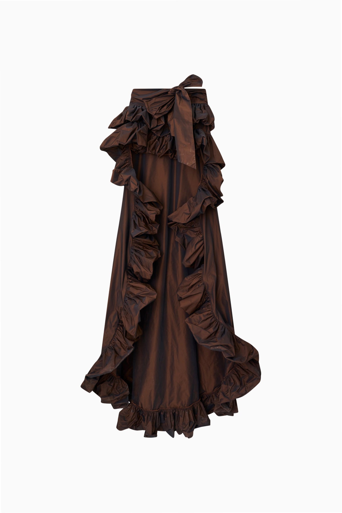 Sila Taffeta High-Low Skirt