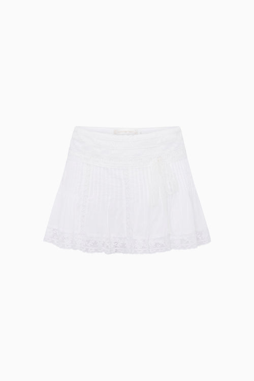 White skirt on a white background