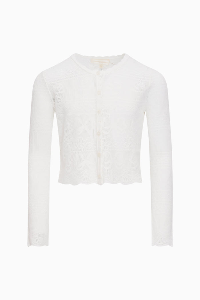 Girls Sookie Bow Pointelle Cardigan