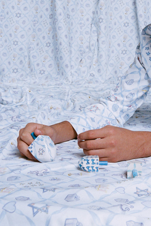 LoveShackFancy x Roller Rabbit Starry Nights Lattice Dreidel