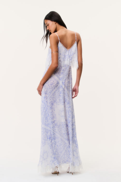 Stelline Sheer Silk Maxi Dress