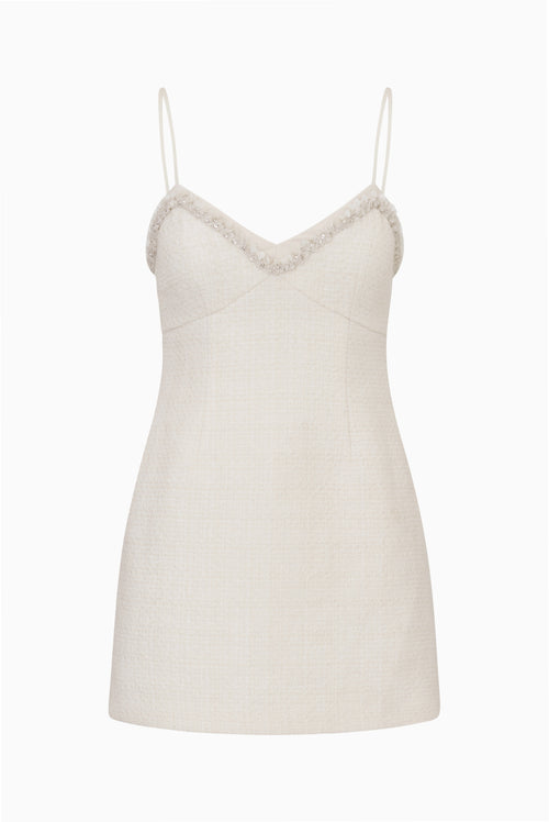 Sue Embellished Tweed Mini Dress