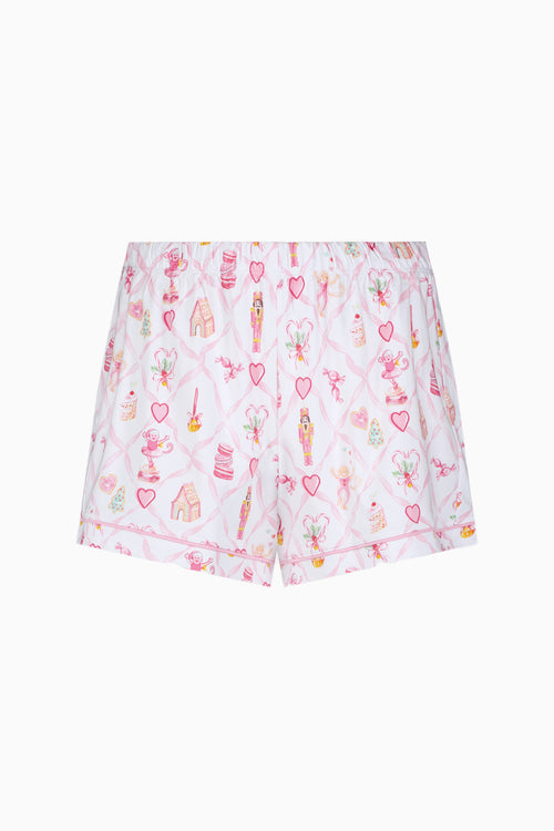 LoveShackFancy x Roller Rabbit Sugarplum Lattice Polo Pajamas