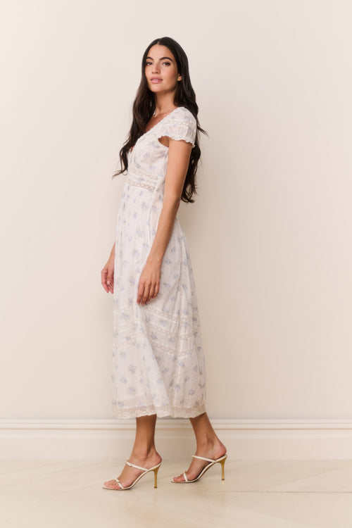 Suvi Floral Cotton Midi Dress