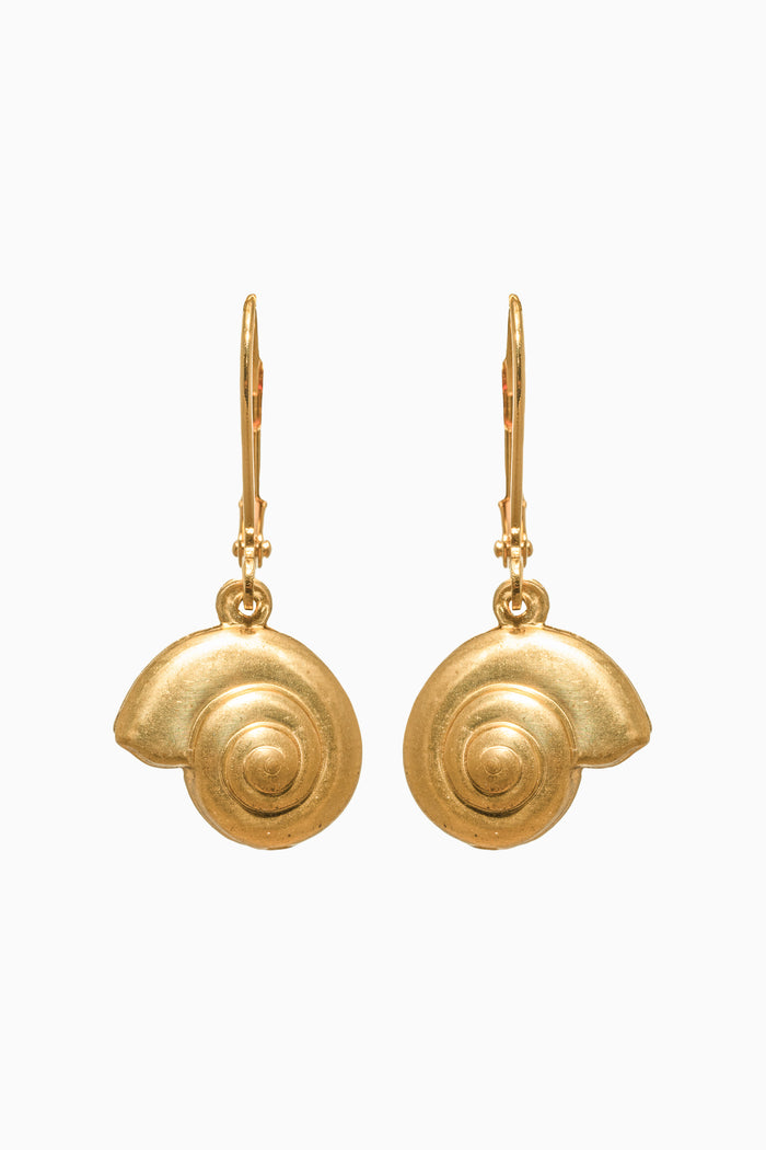 We Dream In Colour Round Shell Earrings