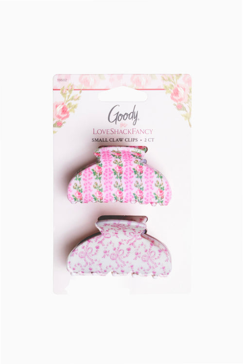 Goody x Love Shack Fancy Small Claw Clip - 2ct - Blooming Heirloom and Coquette Bow