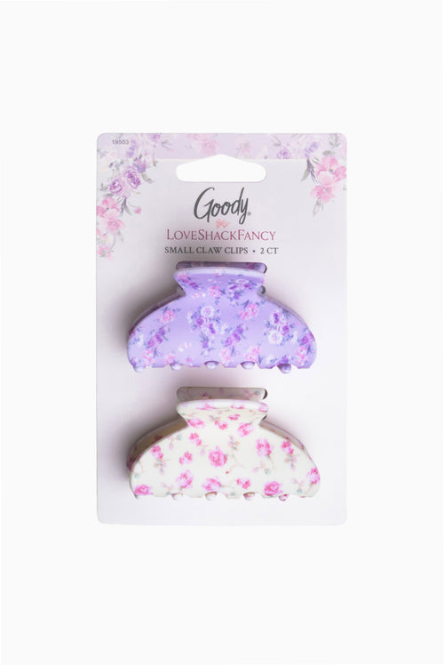 Goody x Love Shack Fancy Small Claw Clip - 2ct - Happy Thoughts and Ribbon Rosa