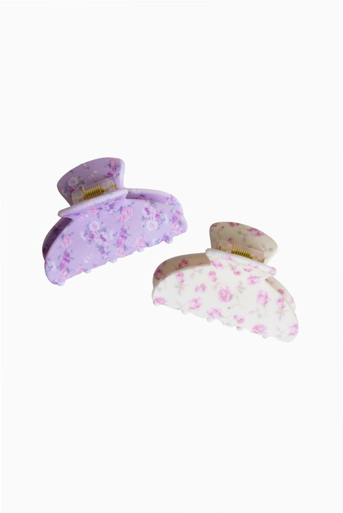 Goody x Love Shack Fancy Small Claw Clip - 2ct - Happy Thoughts and Ribbon Rosa