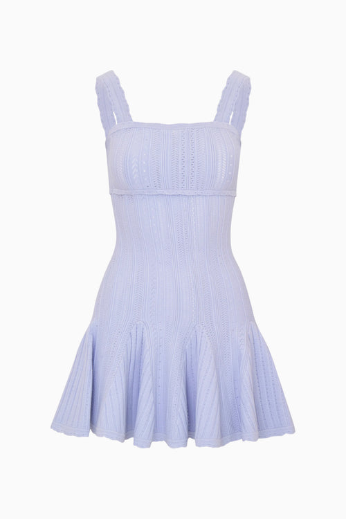 Tabatha Stretch Pointelle Mini Dress