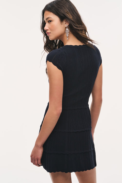 Taegan Stretch Pointelle Mini Dress