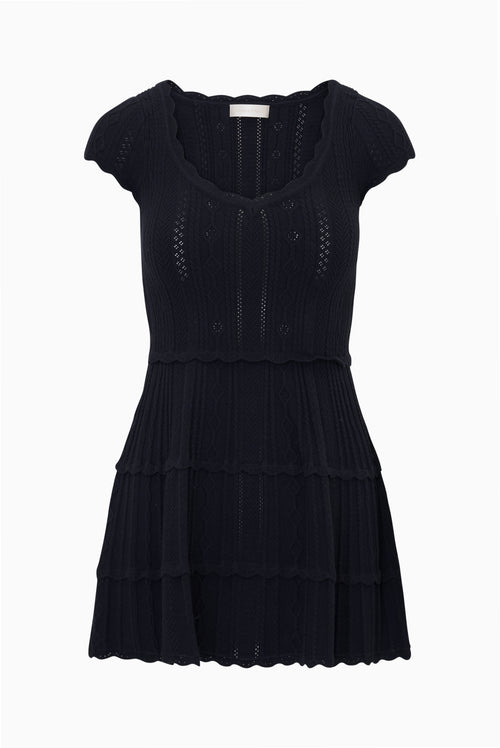 Taegan Stretch Pointelle Mini Dress