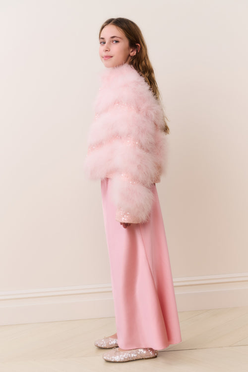 Tween Trislyn Feather Sequin Jacket