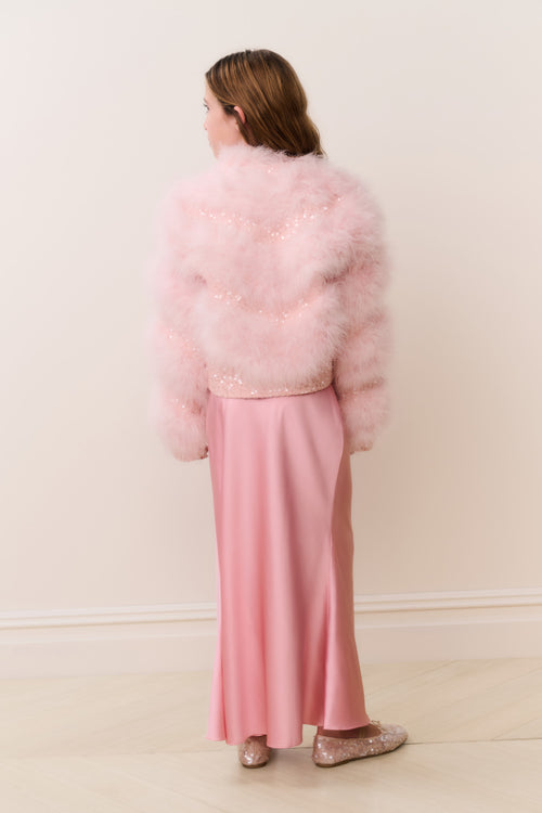 Tween Trislyn Feather Sequin Jacket