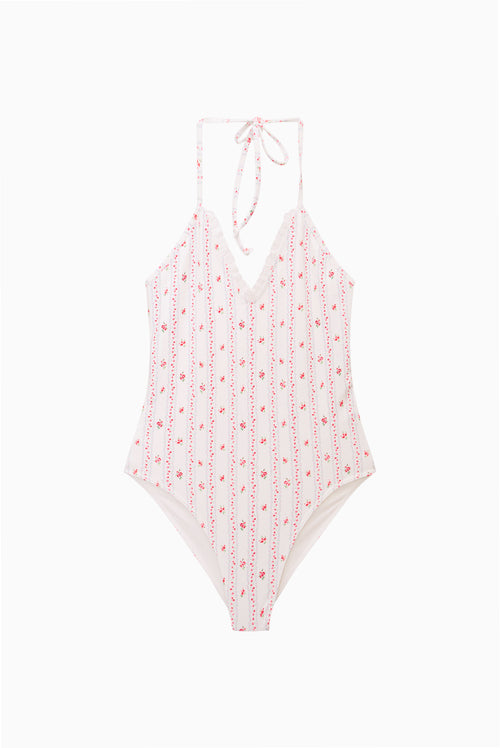 Tween Cherry Stripe Liorra Swimsuit