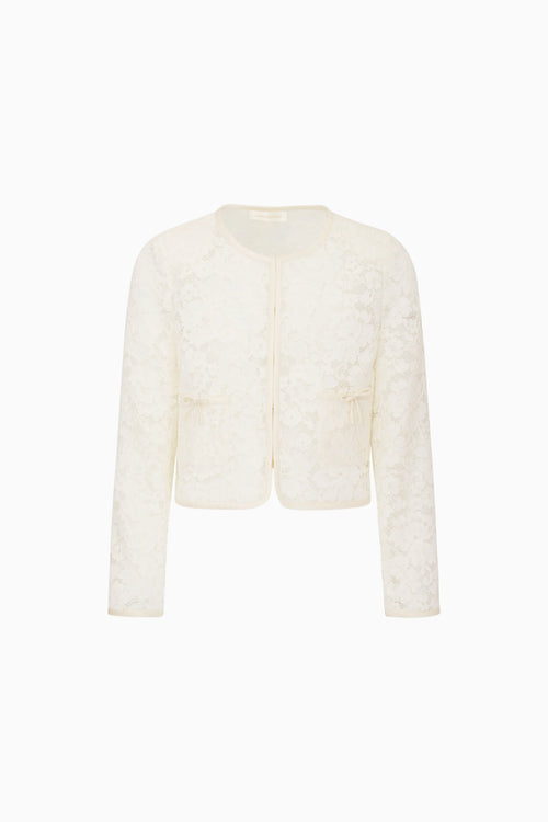 White textured cardigan on a white background