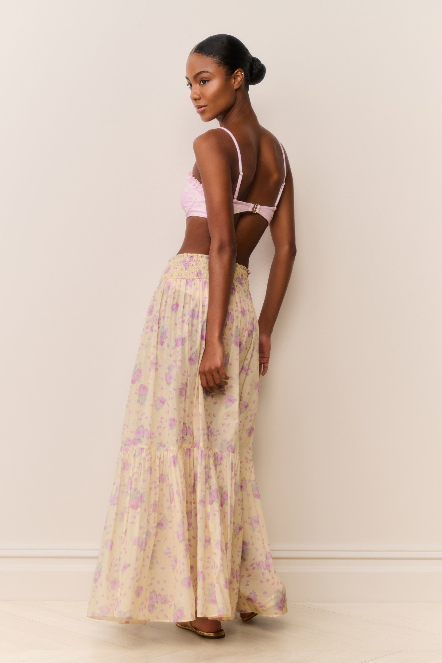 Floral Cotton Maxi Tiered Skirt | LoveShackFancy